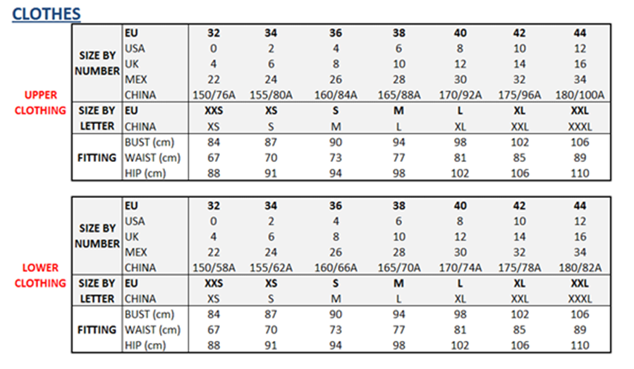 size chart mk lillie